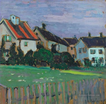 Expressionisme œuvres - HOUSES WITH FRONT GARDENS Alexej von Jawlensky Expressionism